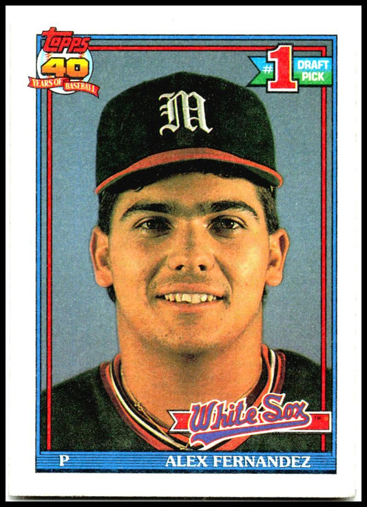 1991 Topps #278 Alex Fernandez Chicago White Sox