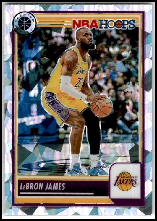2023-24 Hoops Premium Stock Ice Prizm #149 LeBron James Los Angeles Lakers