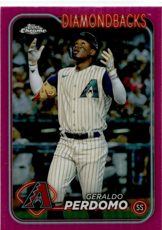 2024 Topps Chrome Pink Refractor #288 Geraldo Perdomo Arizona Diamondbacks