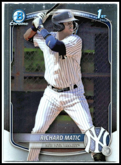 2025 Bowman Chrome Prospects #BCP-71 Richard Matic New York Yankees