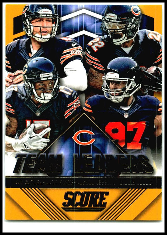 2015 Score Team Leaders Gold #16 Alshon Jeffery / Jay Cutler / Matt Forte Bears
