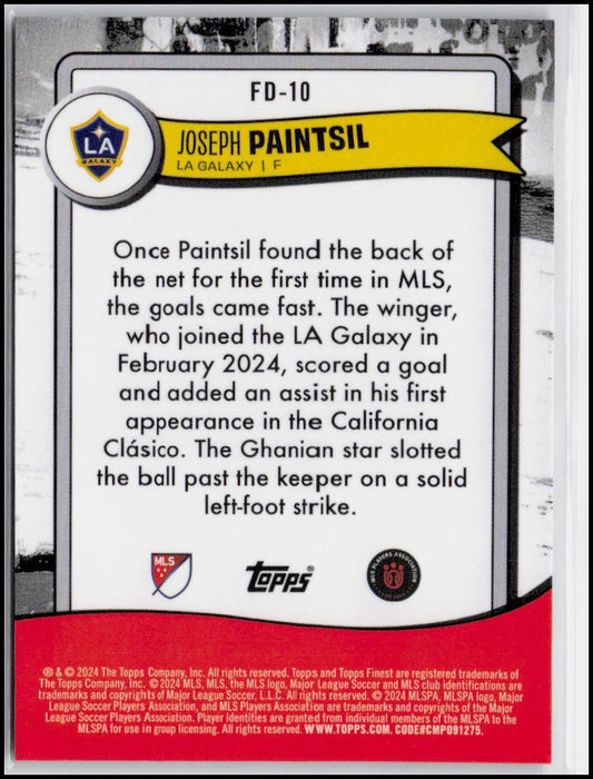 2024 Finest MLS #FD-10 Joseph Paintsil Finest Debuts
