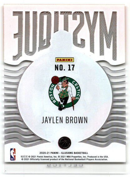 2021-22 Panini Mosaic Mystique Orange Jaylen Brown Boston Celtics #17