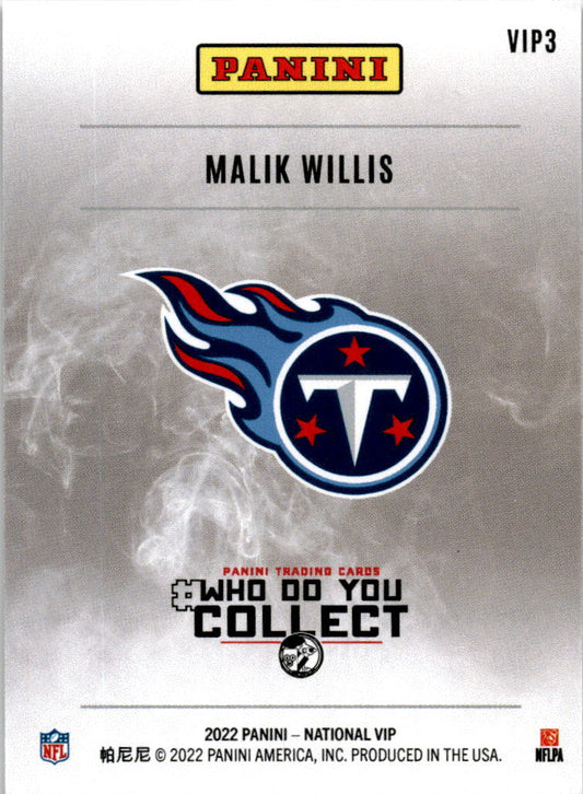 2022 Panini National Vip #VIP3 Malik Willis