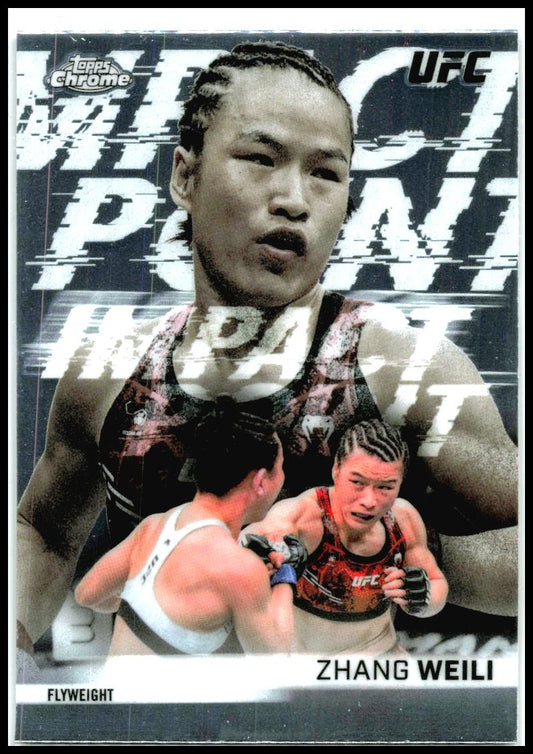 2026 Topps Chrome UFC Impact Point #IP-18 Zhang Weili