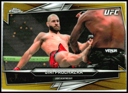 2026 Topps Chrome UFC Yellow Refractor #42 Jiri Prochazka #/275