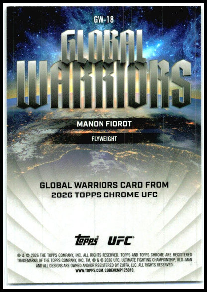 2026 Topps Chrome UFC Global Warriors #GW-18 Manon Fiorot