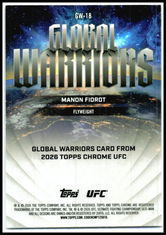 2026 Topps Chrome UFC Global Warriors #GW-18 Manon Fiorot