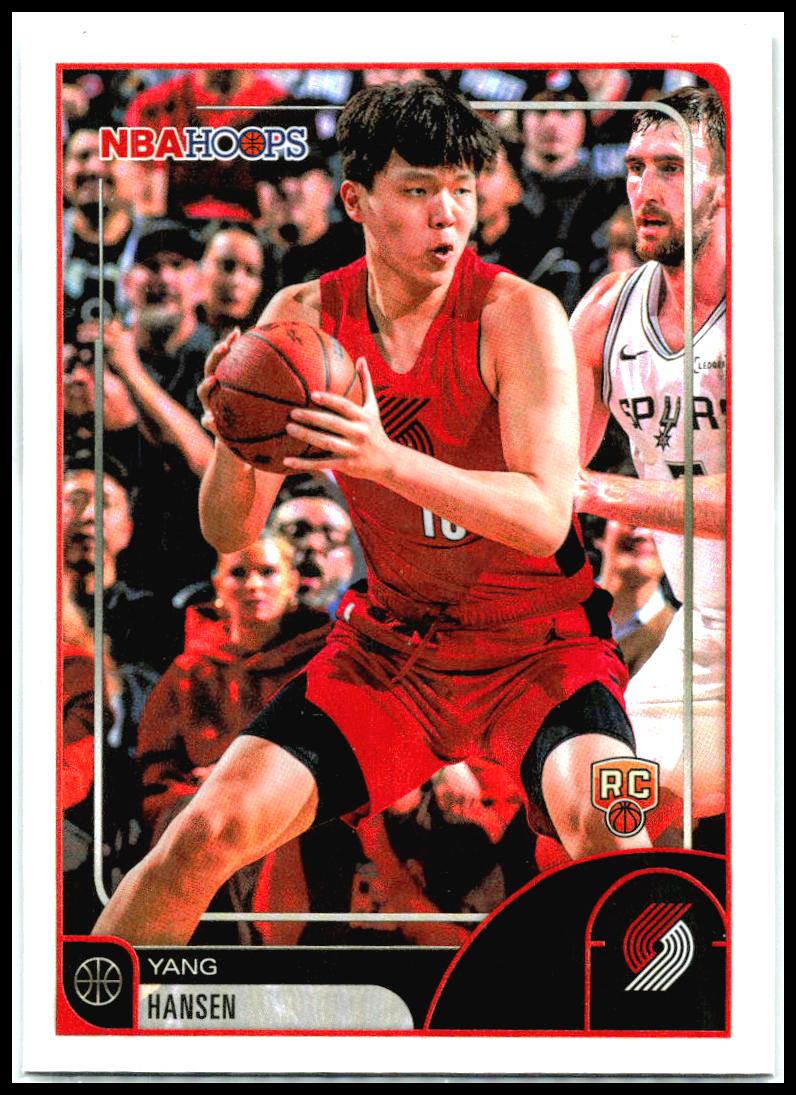 2025-26 Hoops #6 Yang Hansen Rookie Portland Trail Blazers