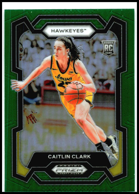 2024 Panini Prizm Draft Picks Prizms Green #57 Caitlin Clark Iowa Hawkeyes