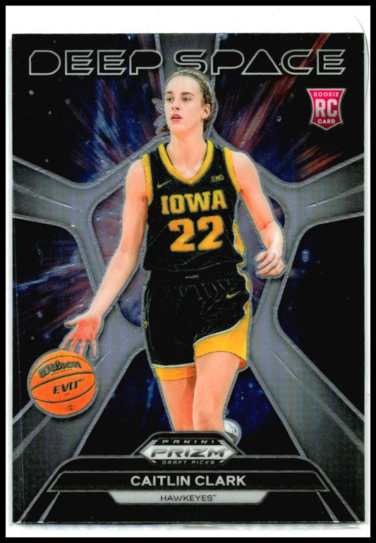 2024 Panini Prizm Draft Picks Deep Space Prizms Silver #8 Caitlin Clark Fever