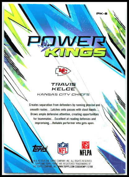 2025 Finest Power Kings #PK-8 Travis Kelce Kansas City Chiefs