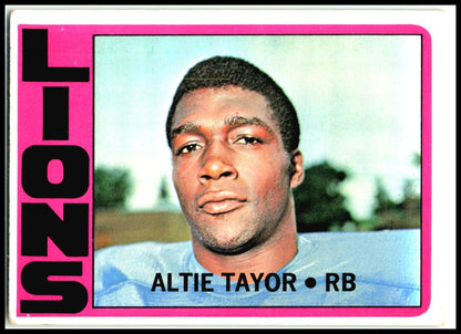 1972 Topps #199 Altie Taylor Detroit Lions