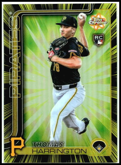 2025 Topps Chrome Radiant Rookies #RR-27 Thomas Harrington Rookie Pirates