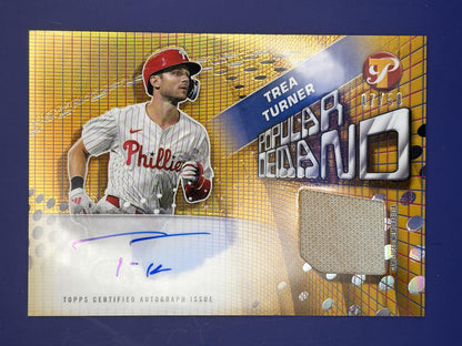2025 Topps Pristine Popular Demand Gold #/50 #PPDAR-TT Trea Turner