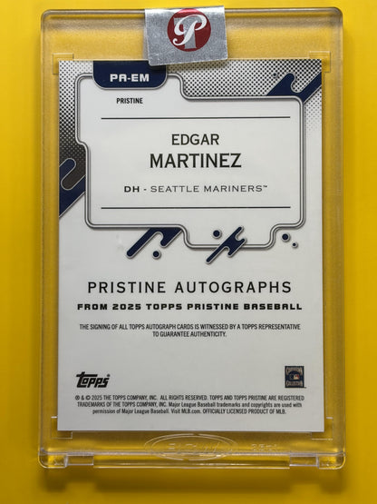2025 Topps Pristine Auto Gold Pristine #/50 #PA-EM Edgar Martinez Auto