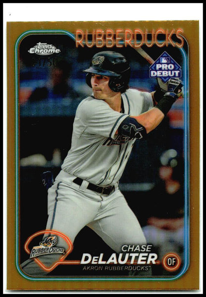 2024 Topps Pro Debut Gold Foil #PD-197 Chase DeLauter #/50