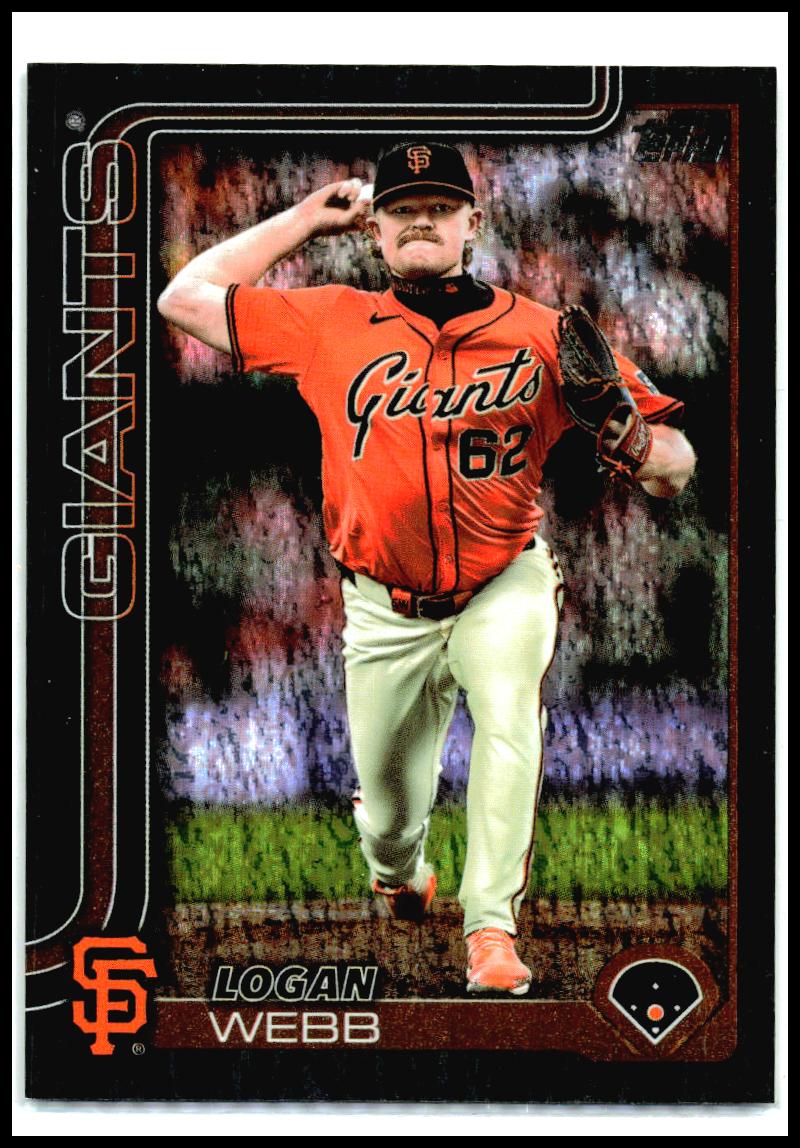 2025 Topps Black Sandglitter #/10 #242 Logan Webb San Francisco Giants