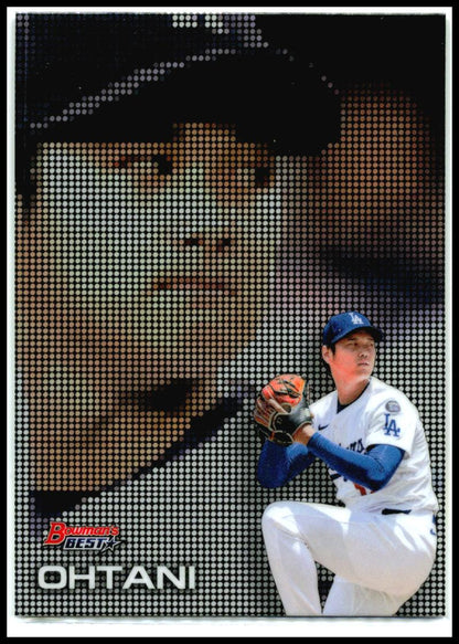2025 Bowman's Best Pixel Portraits #P-25 Shohei Ohtani Los Angeles Dodgers