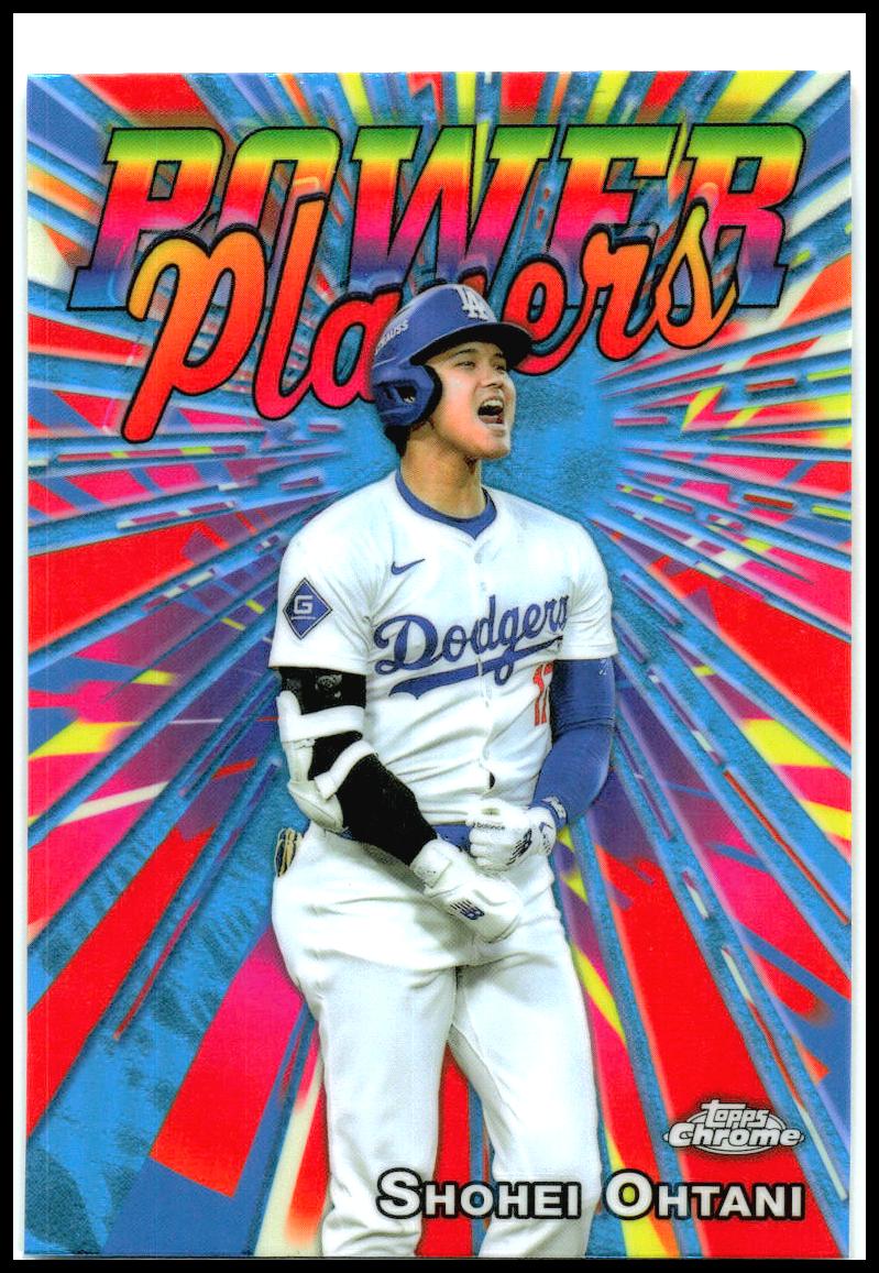 2025 Topps Chrome Power Players #PP-25 Shohei Ohtani Los Angeles Dodgers