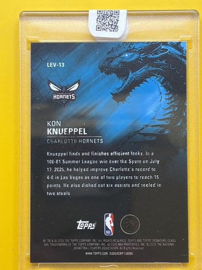 2025-26 topps signature class Leviathans #LEV-13 Kon Knueppel Rookie Hornets