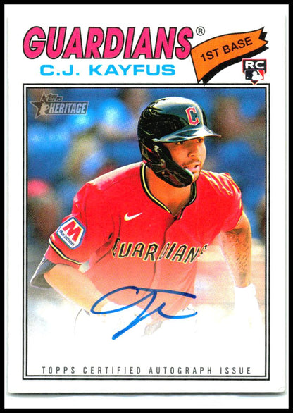 2026 Topps Heritage Real One Autographs #ROA-CJK C.J. Kayfus Auto Guardians