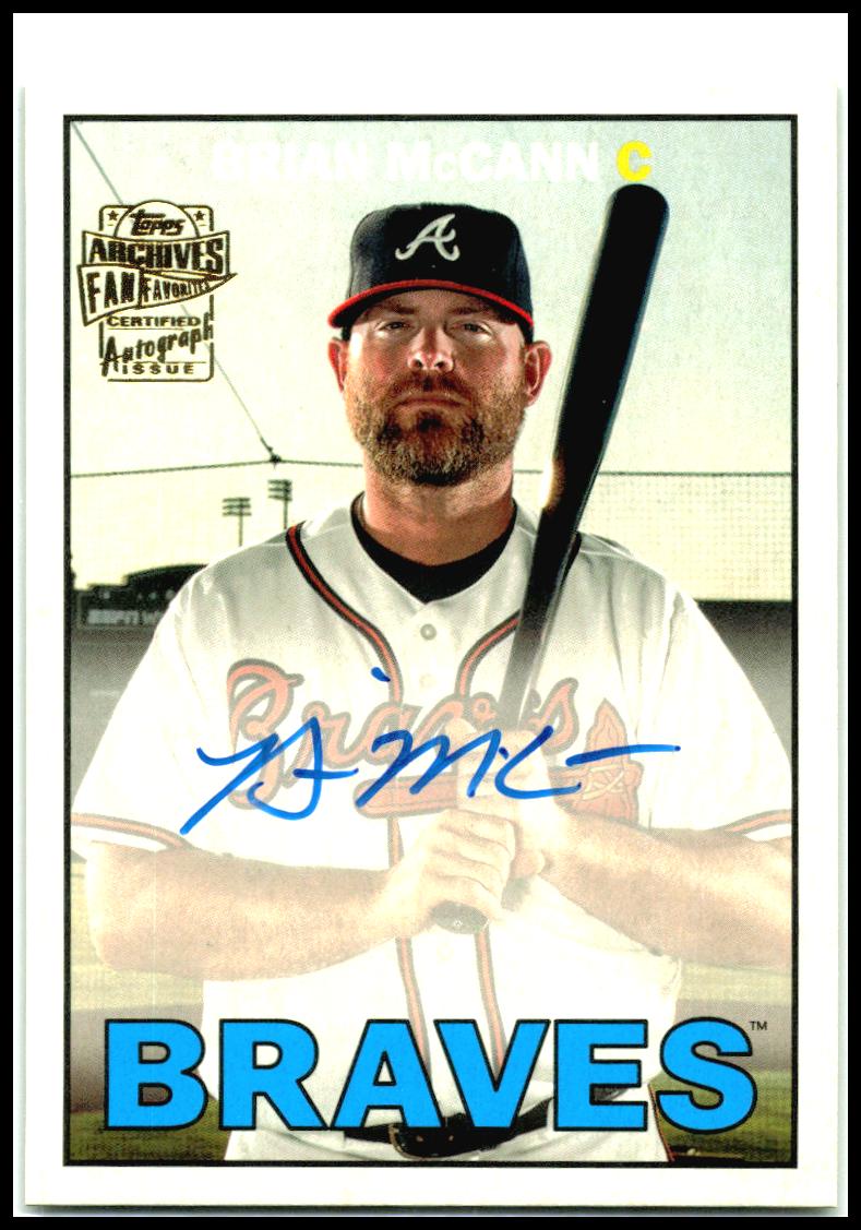 2025 Topps Archives 1967 Fan Favorites Auto #67FFA-BM Brian McCann Braves