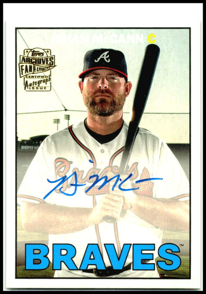 2025 Topps Archives 1967 Fan Favorites Auto #67FFA-BM Brian McCann Braves