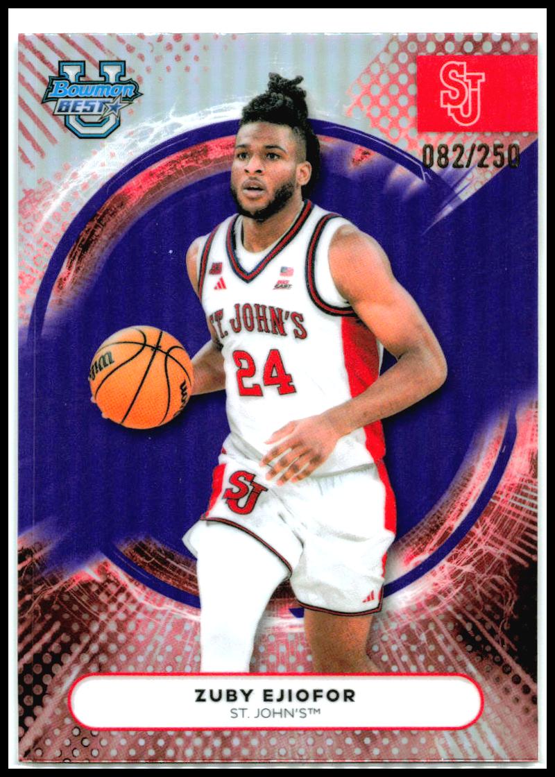 2025-26 Bowman University's Best Purple #/250 #30 Zuby Ejiofor