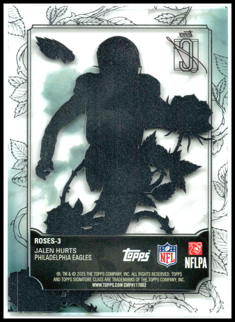 2025 Topps Signature Class Roses #ROSES-3 Jalen Hurts Philadelphia Eagles