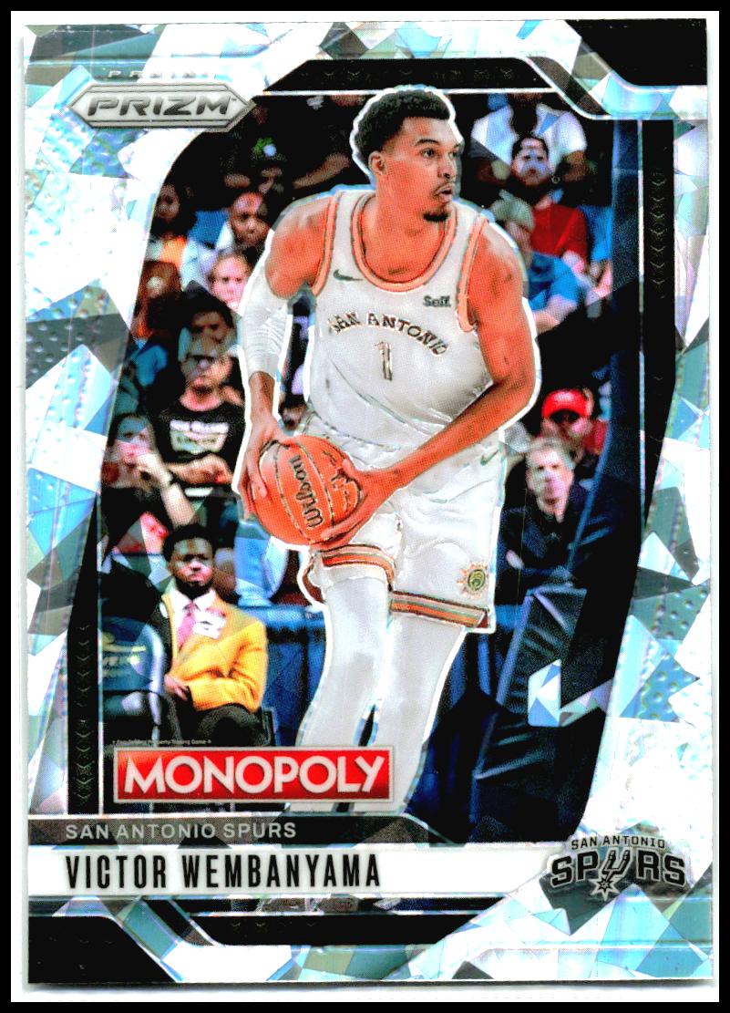2024-25 Panini Prizm Monopoly Ice Prizms #73 Victor Wembanyama San Antonio Spurs