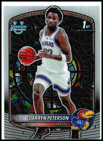 2025-26 Bowman Chrome Etched In Glass Variations #CPE-2 Darryn Peterson Kansas