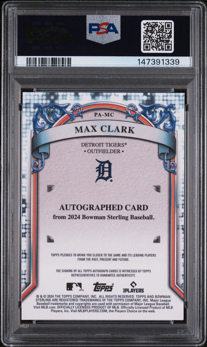 2024 Bowman Sterling Auto Wave Refractor #PAMC Max Clark