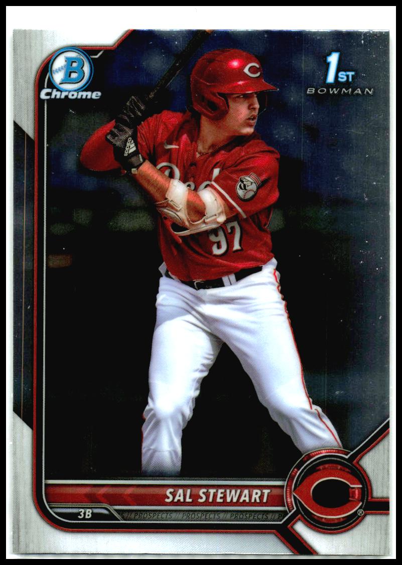 2022 Bowman Draft Chrome #BDC-122 Sal Stewart Cincinnati Reds