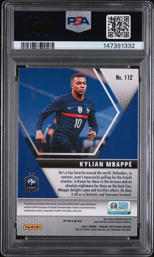 2020 Panini Mosaic Uefa Euro 2020 Genesis Mosaic #112 Kylian Mbappe
