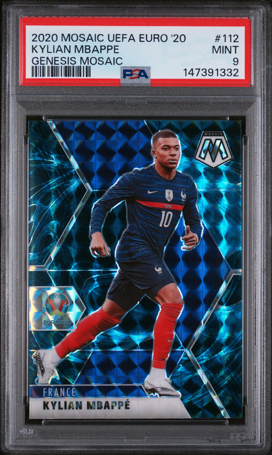 2020 Panini Mosaic Uefa Euro 2020 Genesis Mosaic #112 Kylian Mbappe