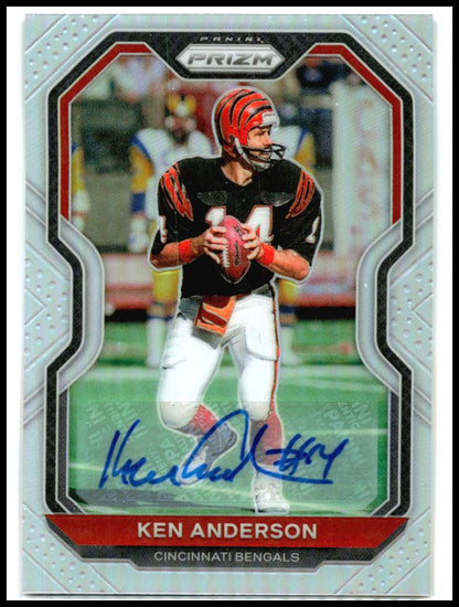 2020 Panini Prizm Silver Auto #55 Ken Anderson Cincinnati Bengals