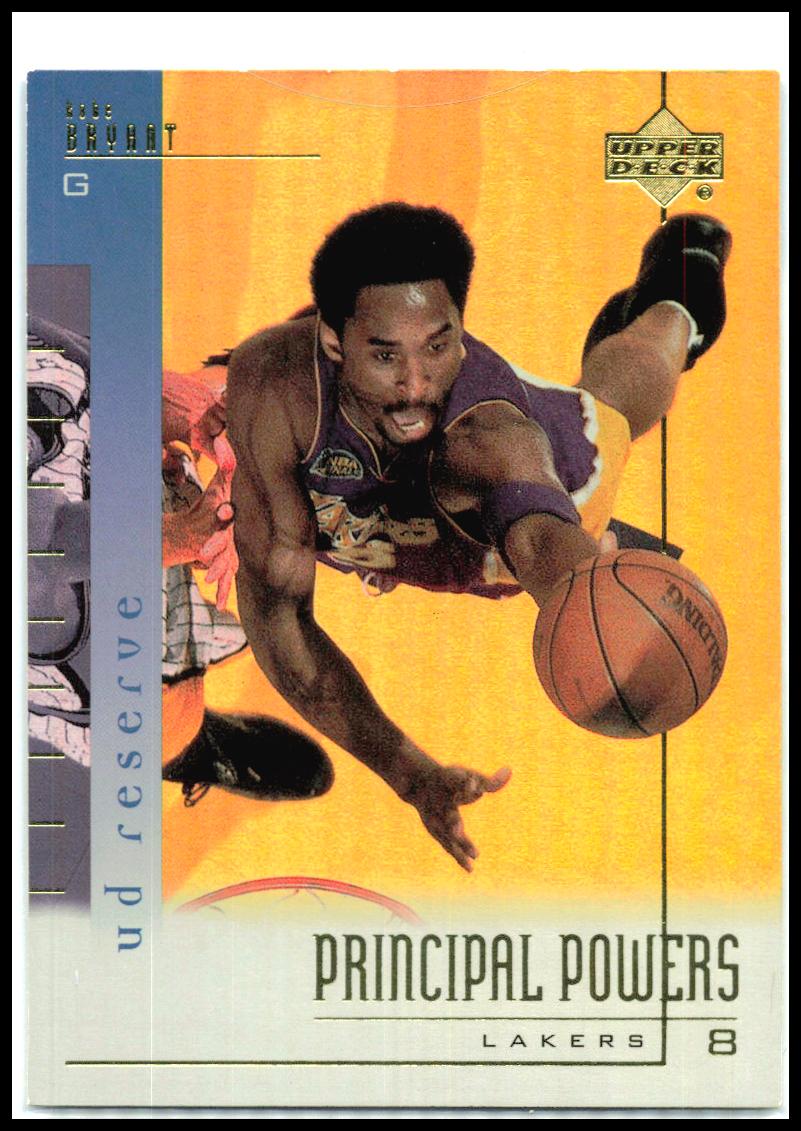 2000-01 UD Reserve Principal Powers #PP8 Kobe Bryant Los Angeles Lakers
