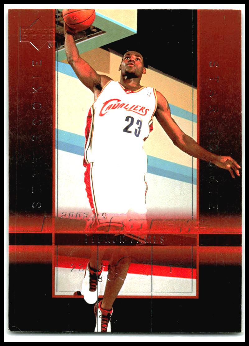 2003-04 Upper Deck Rookie Exclusives #1 LeBron James Rookie Cleveland Cavaliers