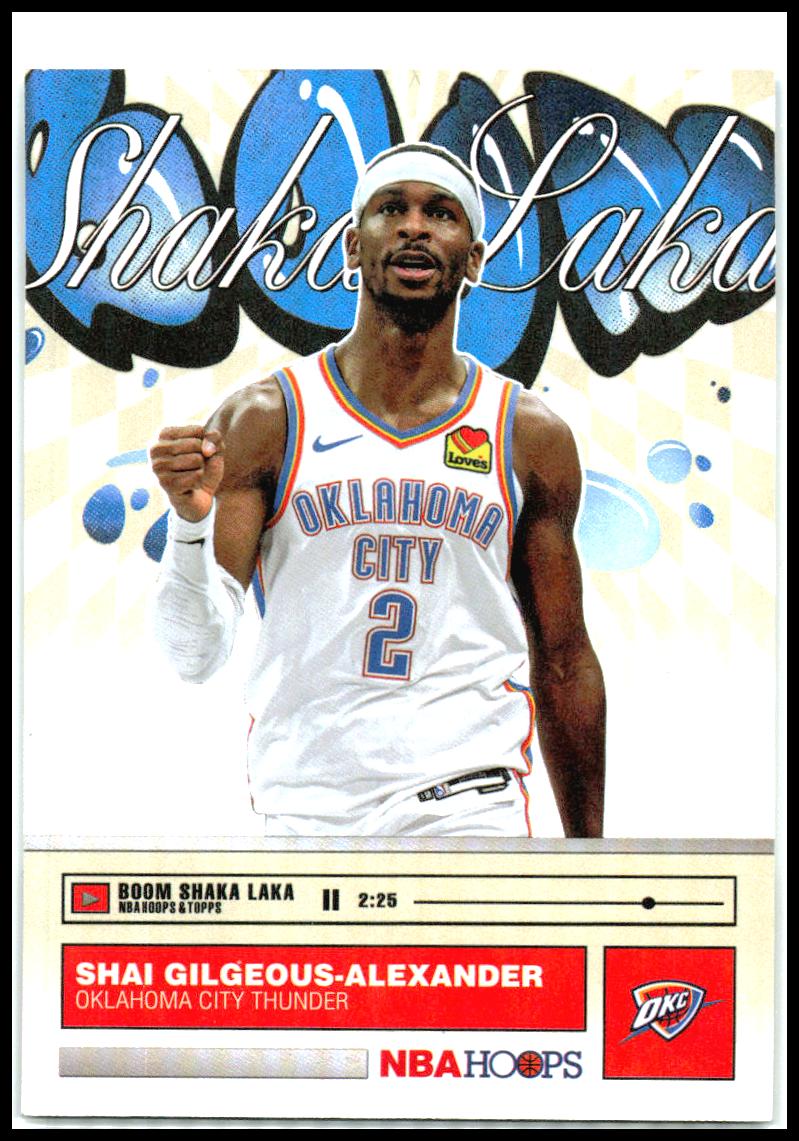 2025-26 Topps NBA Hoops Boom Shaka Laka #B0-2 Shai Gilgeous-Alexander Thunder