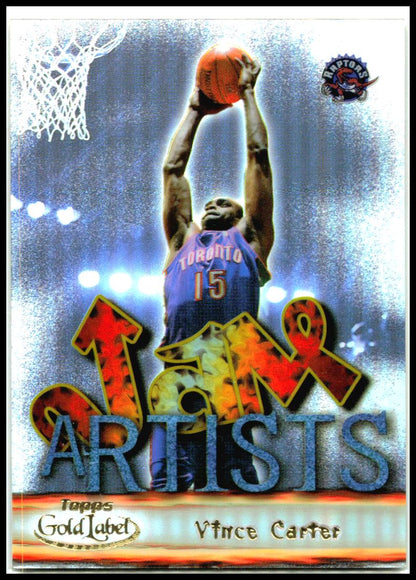 2000-01 Topps Gold Label Jam Artists #JA1 Vince Carter Toronto Raptors
