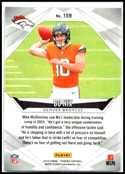 2024 Panini Phoenix International #159 Bo Nix Rookie Denver Broncos