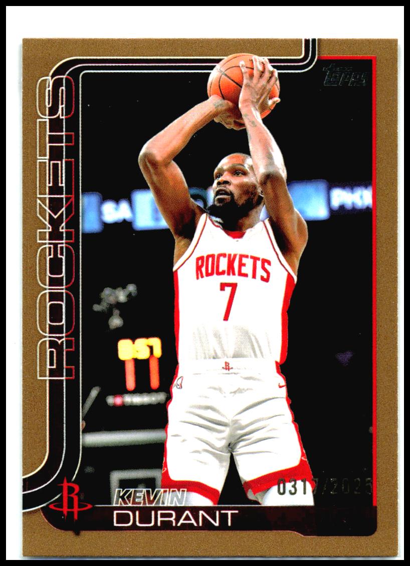 2025-26 Topps Gold #157 Kevin Durant #/2025 Houston Rockets
