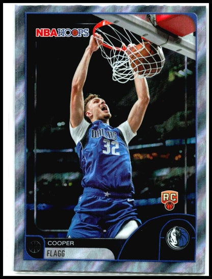 2025-26 Hoops Light Burst #35 Cooper Flagg Rookie Dallas Mavericks