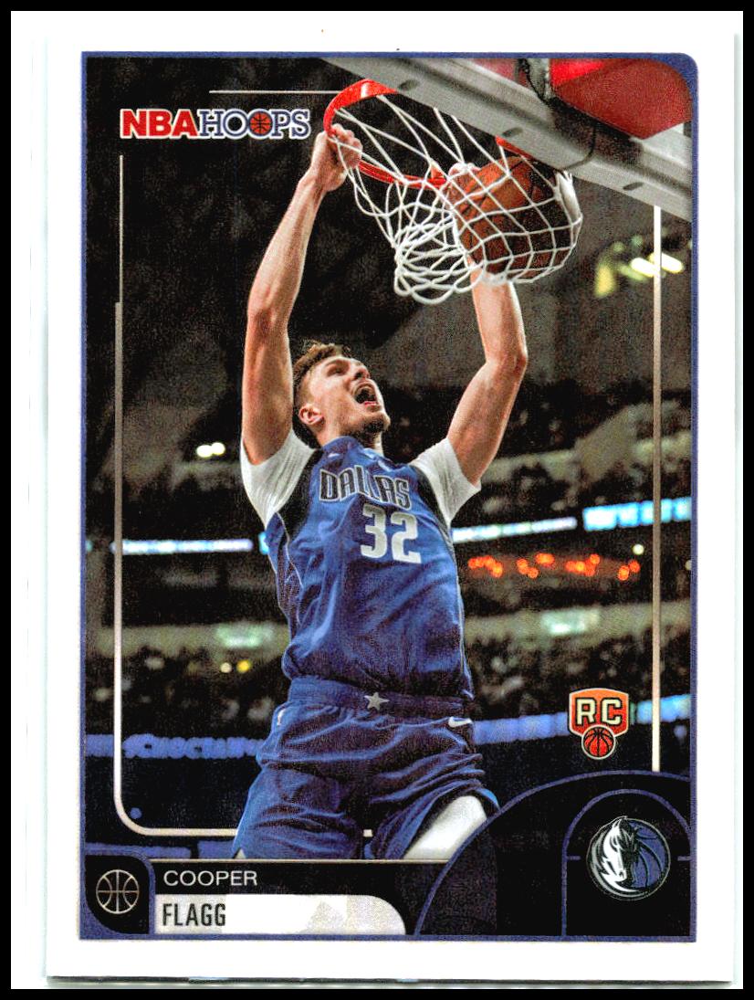 2025-26 Hoops #35 Cooper Flagg Rookie Dallas Mavericks