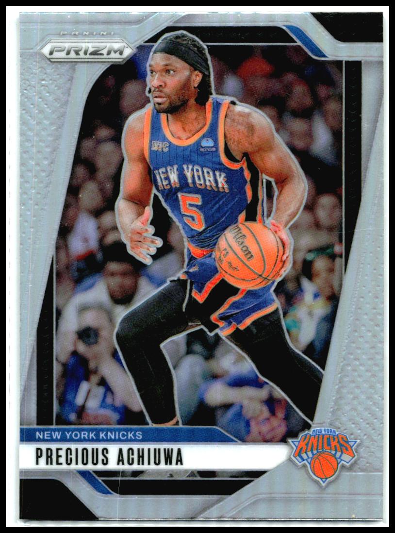 2024-25 Panini Prizm Prizms Silver #42 Precious Achiuwa New York Knicks