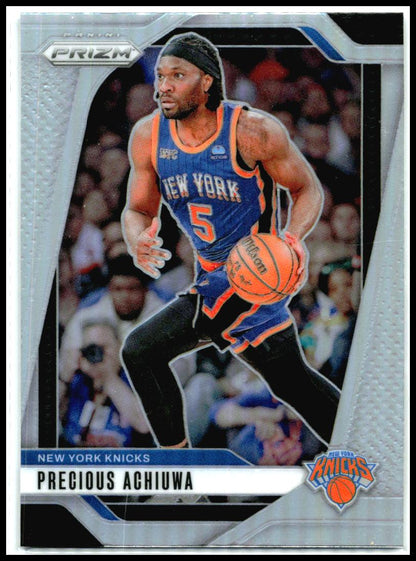 2024-25 Panini Prizm Prizms Silver #42 Precious Achiuwa New York Knicks