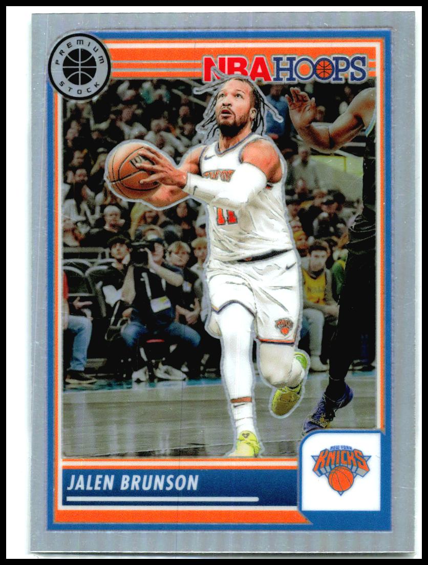 2023-24 Hoops Premium Stock Silver Prizm #242 Jalen Brunson New York Knicks