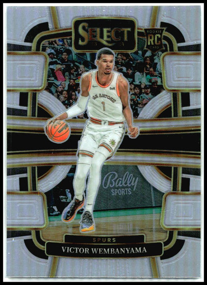 2023-24 Panini Select Silver Prizms #87 Victor Wembanyama Rookie Spurs