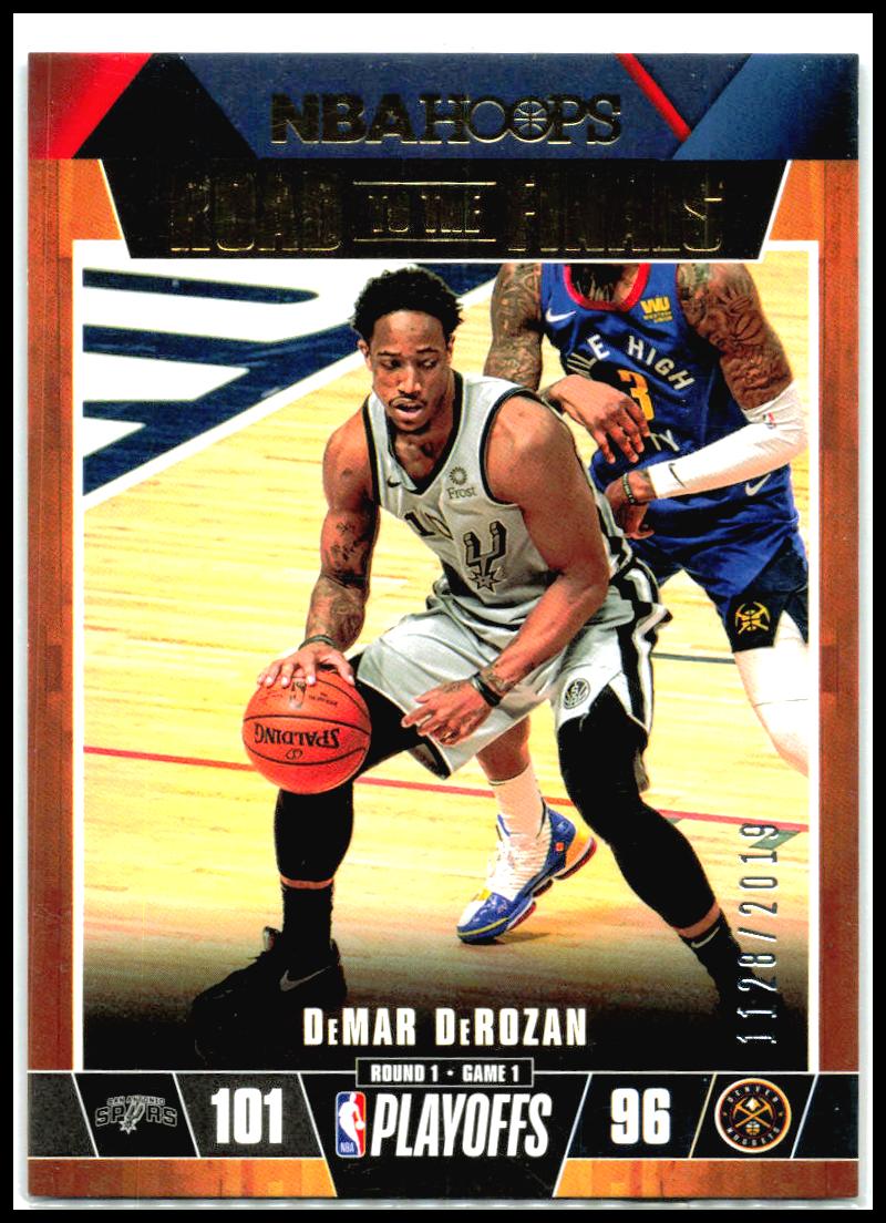2019-20 Hoops Road to the Finals #4 DeMar DeRozan #/2019 San Antonio Spurs
